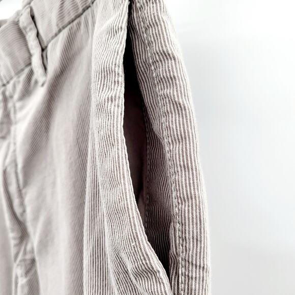 X2 Denim Laboratory Tan & White Striped 100% Cotton Relaxed Pants Men's Sz 34X34 - Picture 4 of 9